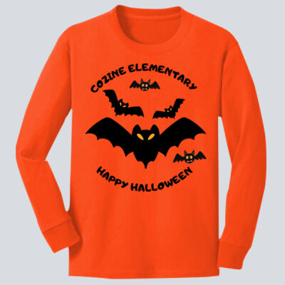 Youth Long Sleeve Shirt - Fall Holidays - Bats Thumbnail