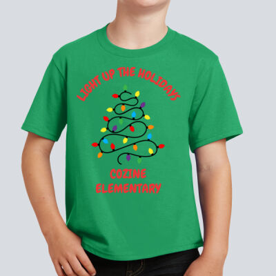 Youth T-Shirt - Winter Holidays - Light Up - Red Thumbnail