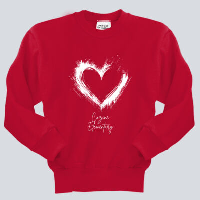 Youth Crewneck - Spring - Valentine's Heart Thumbnail