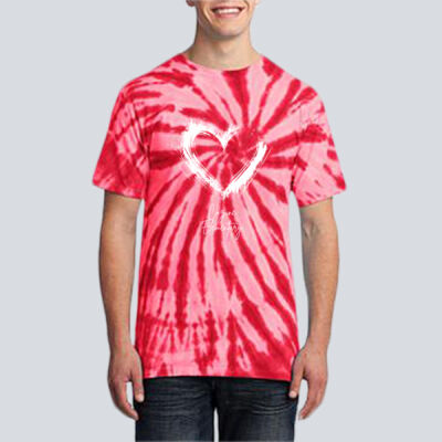 Adult Tie-Dye T-Shirt - Spring - Valentine's Heart Thumbnail