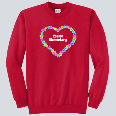 Adult Crewneck - Spring - Candy Hearts Thumbnail