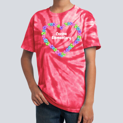 Youth Tie-Dye T-Shirt - Spring - Candy Hearts Thumbnail