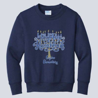 Youth Crewneck - Winter Holidays - Happy Hanukkah Thumbnail