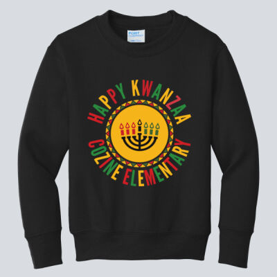 Youth Crewneck - Winter Holidays - Happy Kwanzaa Thumbnail
